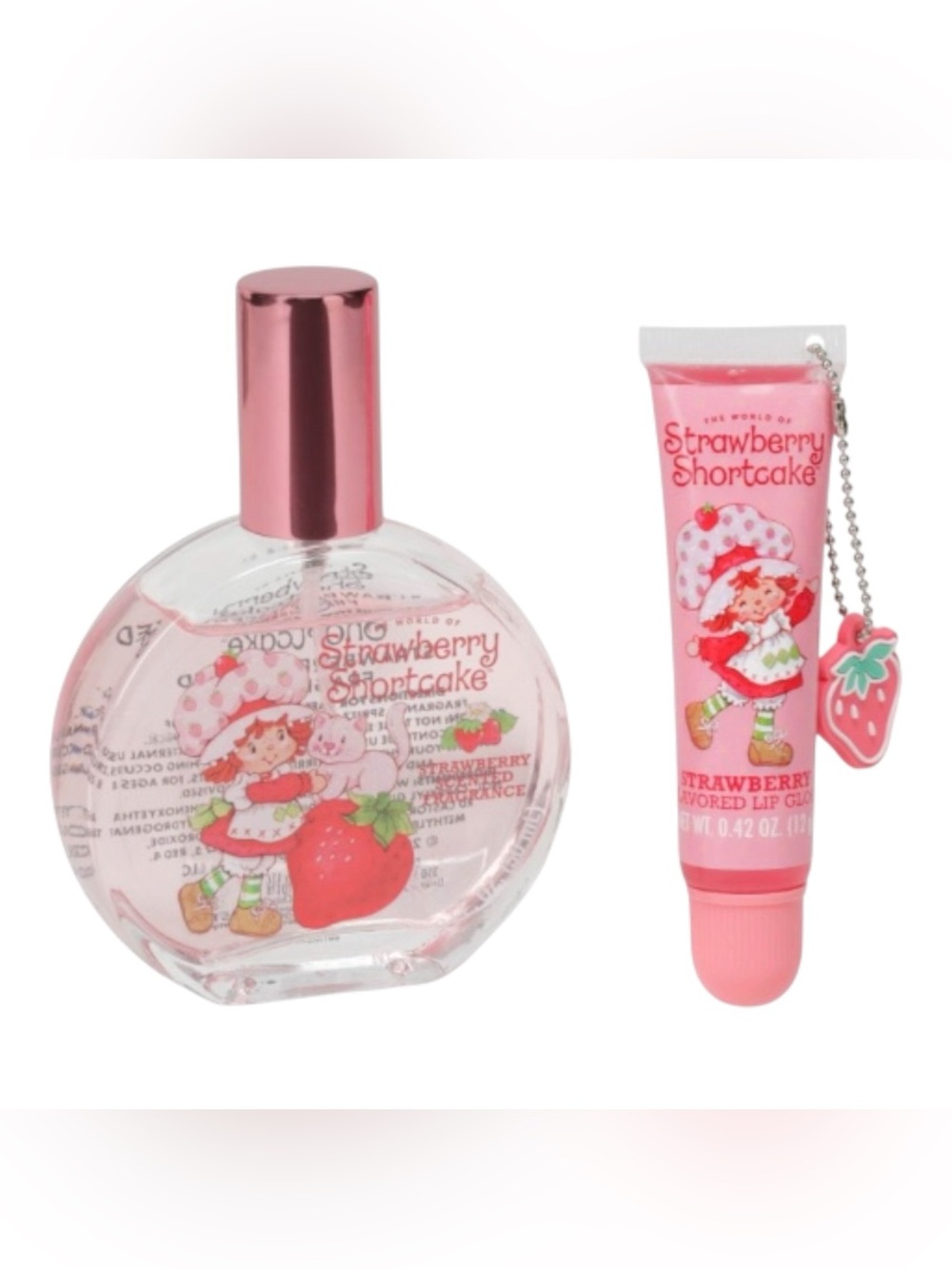 New Strawberry Shortcake Fragrance & Lip Gloss Set Gift Girl’s l - Picture 2 of 5